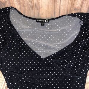 bebe Dresses - Bebe O Polka Dot Wrap Dress bebe Dresses - Bebe O Polka Dot Wrap Dress